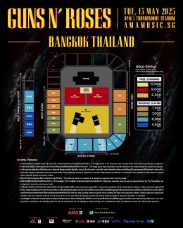 ตำนานร็อกแอนด์โรล GUNS N ROSES ประกาศกลับมาเยือนไทย 13 พฤษภาคมนี้ คืนเดียวเท่านั้น! กับวงร็อกในตำนานเพื่อแฟนๆ ภูมิภาคนี้โดยเฉพาะ AMA MEDIA แท็กทีม กึ้ง-411 ENTERTANMENT เปิดเกมรุกคอนเสิร์ตอินเตอร์!